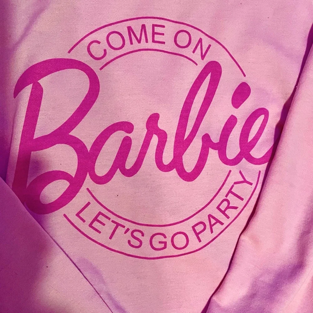 Barbie Pink Sweatshirt Women’s L - Picture 2 of 4